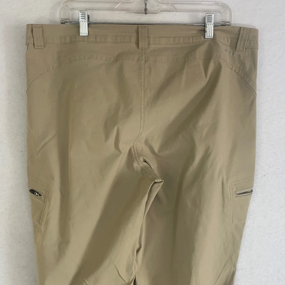 Eddie Bauer First Ascent Hiking Pants‎ Womens 16T Tan Cargo Stretch Outdoors